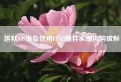 越狱iOS设备使用Flex3插件实现内购破解