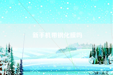 新手机带钢化膜吗